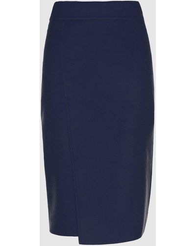 Malo Cashmere Skirt - Blue