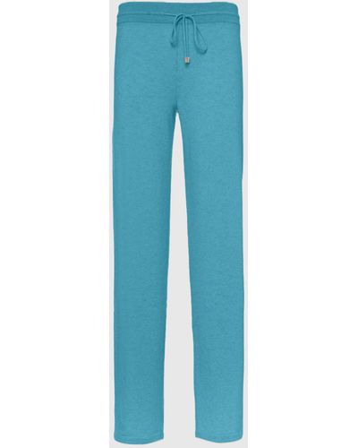 Malo Cashmere Jogger Pants - Blue
