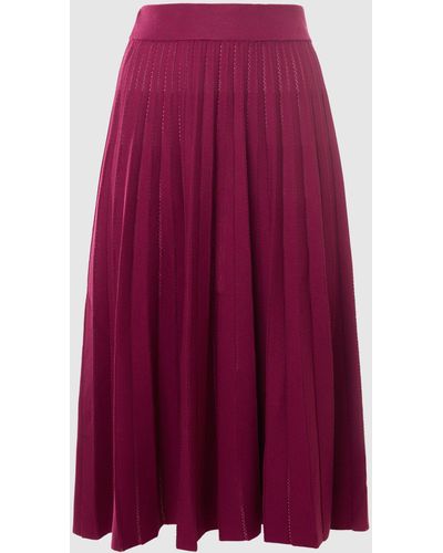 Malo Cotton Skirt - Purple