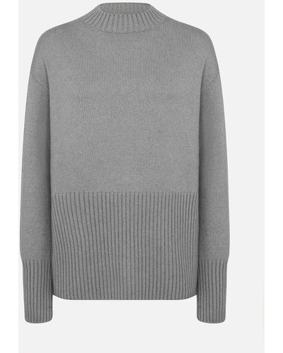 Malo Cashmere Crewneck Sweater - Gray
