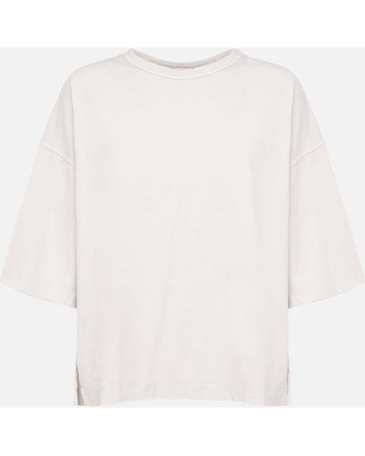 Malo Crew-Neck Cotton Jersey Sweater - White