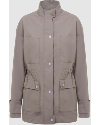 Malo Blended Cotton Jacket - Gray