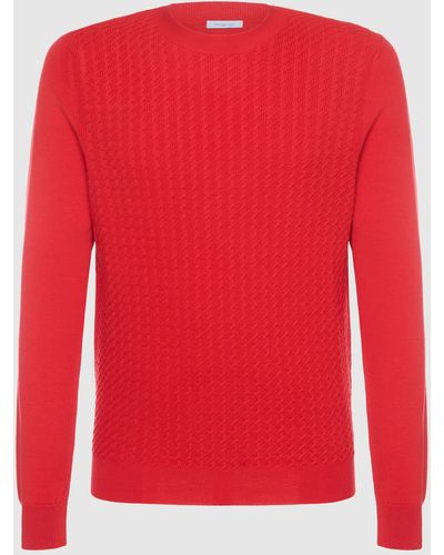 Malo Crewneck Sweater - Red