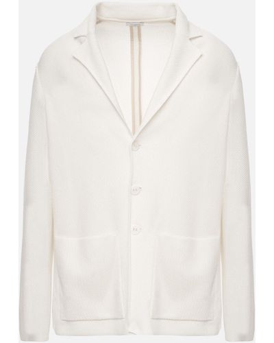 Malo Makò Cotton Jacket - White