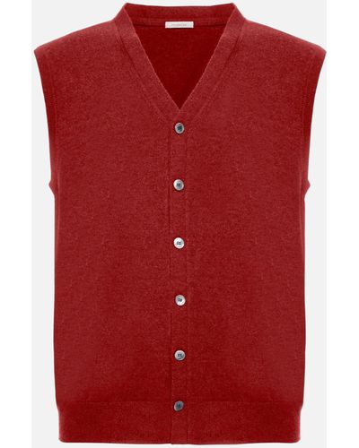 Malo Cashmere Waistcoat - Red