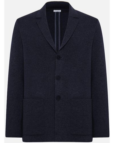 Malo Virgin Wool And Cashmere Jacket - Blue