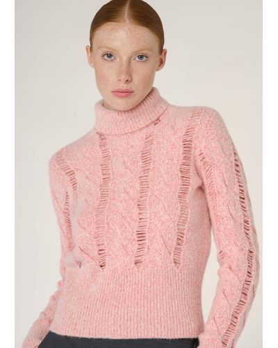 Malo Turtleneck Sweater - Pink