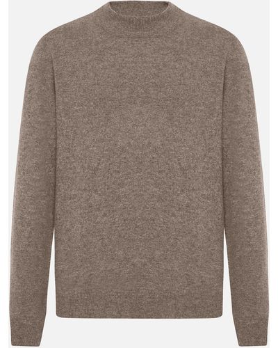 Malo Cashmere Turtleneck Sweater - Brown