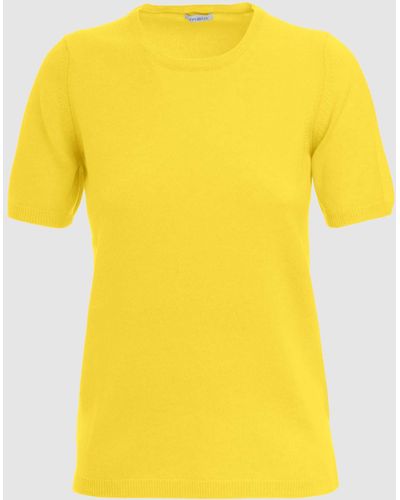 Malo Cashmere Crewneck Sweater - Yellow