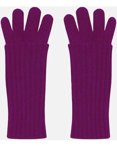 Malo Cashmere Gloves - Purple
