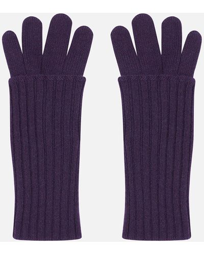 Malo Cashmere Gloves - Purple