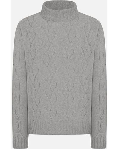 Malo Turtleneck Sweater - Gray