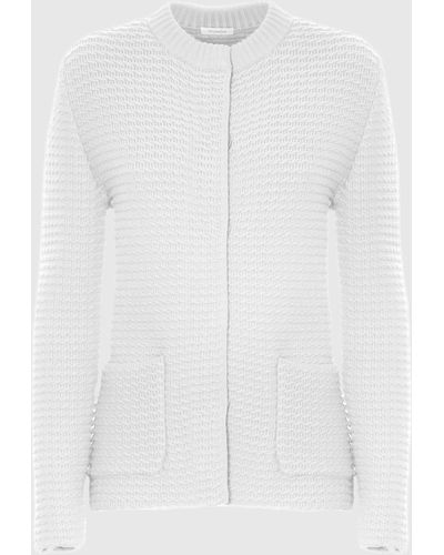 Malo Blended Cotton Jacket - White