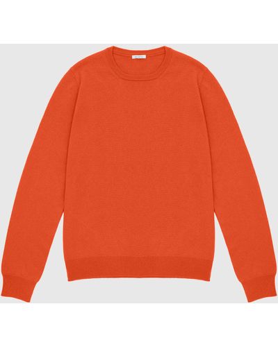 Malo Cashmere Blend Crewneck Sweater - Orange