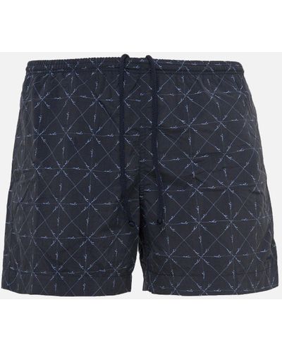 Malo Printed Beach Shorts - Blue