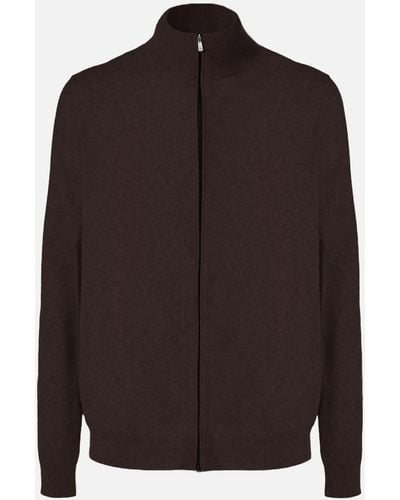 Malo Cashmere Bomber Jacket - Brown