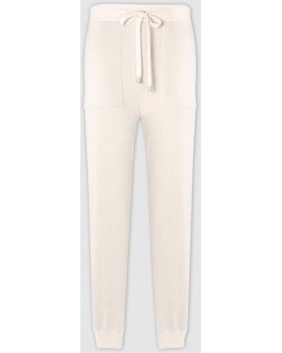 Malo Blended Cotton Pants - White