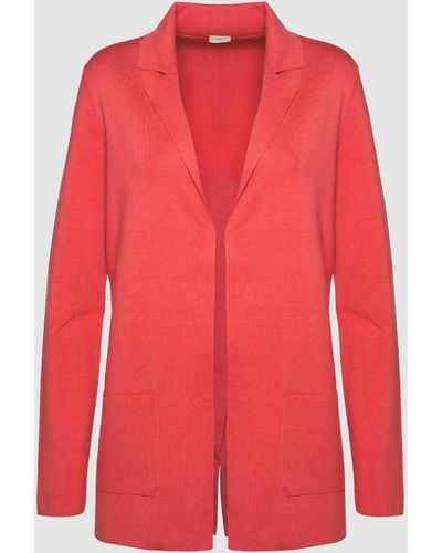 Malo Blended Cotton Jacket - Red