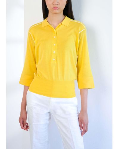Malo Cotton Polo - Yellow