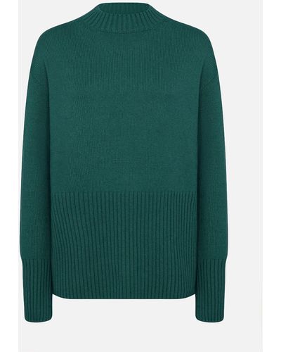 Malo Cashmere Crewneck Sweater - Green