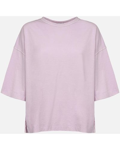 Malo Crew-Neck Cotton Jersey Sweater - Pink
