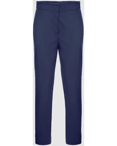 Malo Stretch Cotton Pants - Blue