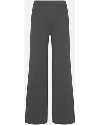 Malo Regenerated Cashmere And Wool Pants - Gray