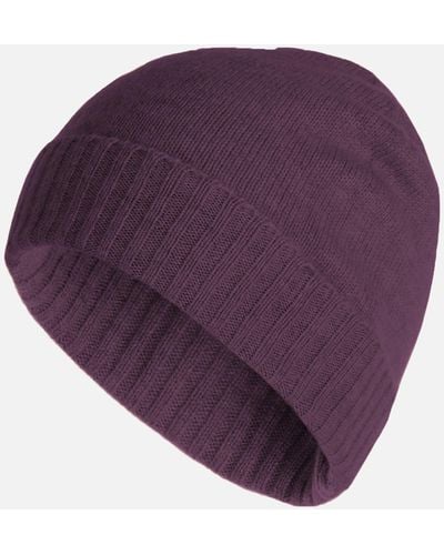 Malo Cashmere Hat - Purple