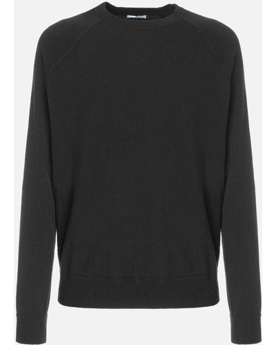 Malo Cashmere Crewneck Sweater - Black