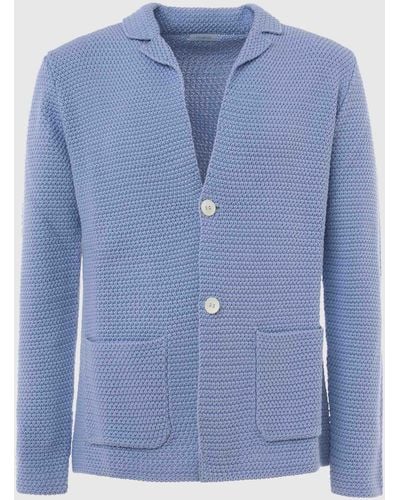 Malo Cotton Jacket - Blue