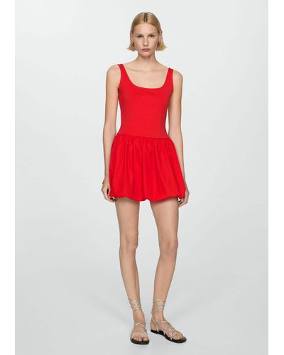 Mango A-line Dress - Red