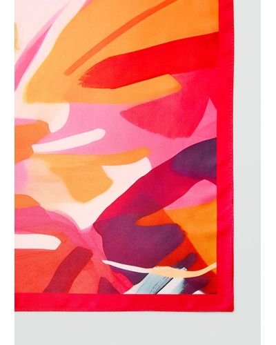 Mango Multicolour Print Scarf - Pink