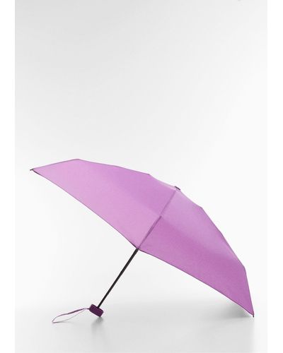 Mango Mini Folding Umbrella Light/pastel - Purple