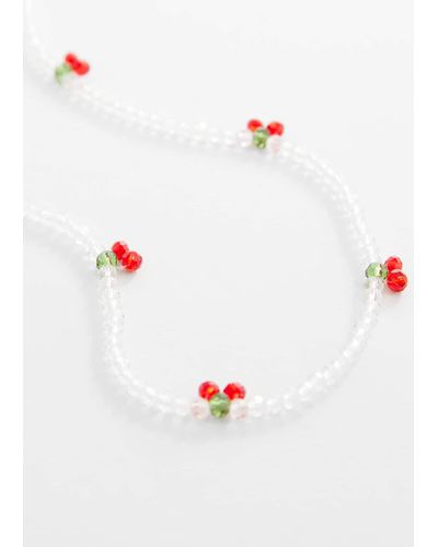 Mango Sunglasses Beads Chain - White