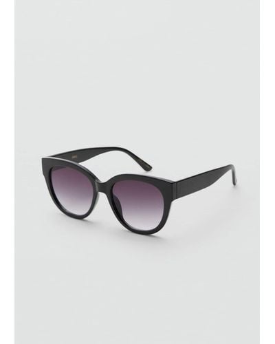 Mango Acetate Frame Sunglasses - Black