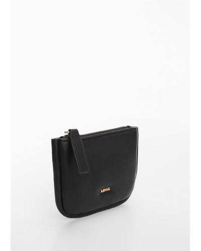 Mango Quilted Coin Purse - Black