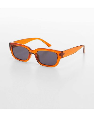 Mango Rectangular Sunglasses - Orange