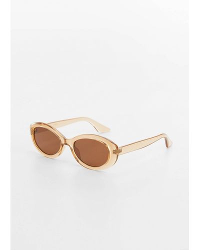 Mango Acetate Frame Sunglasses - White