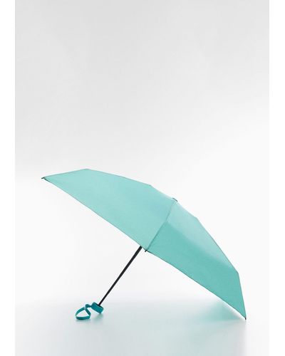 Mango Plain Folding Umbrella - Blue