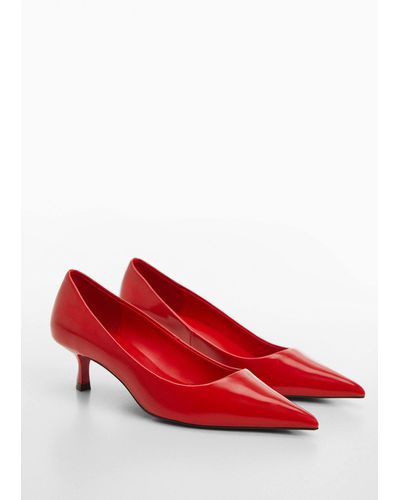 Mango Kitten Heel Shoes - Red