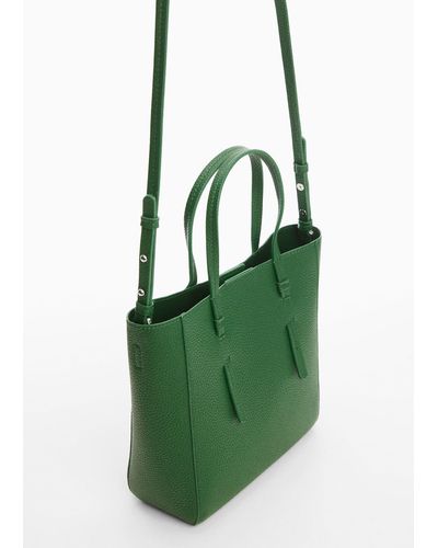 Mango Crossbody Bag With Double Handle Billiard - Green