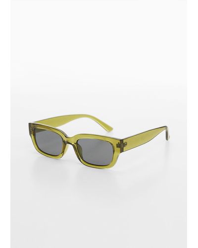 Mango Rectangular Sunglasses - Green