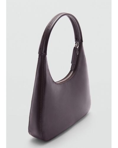 Mango Short-handle Shoulder Bag - Purple