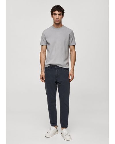 Mango Ben Tapered Fit Jeans Night - Blue