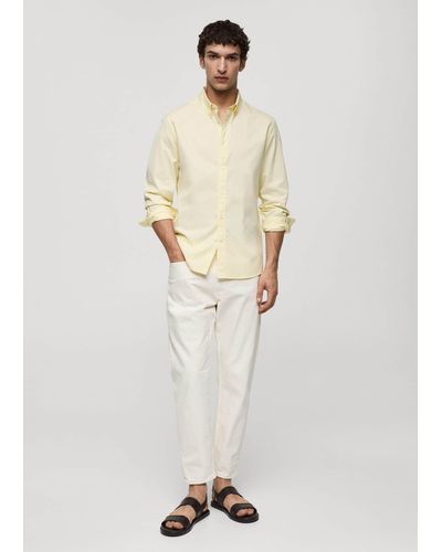 Mango 100% Cotton Regular-fit Shirt - White