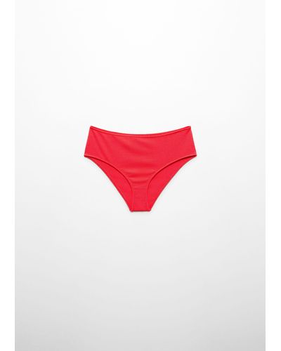 Mango High-waist Bikini Bottoms - Red