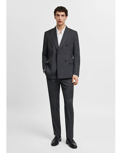 Mango Suit Trousers - Grey