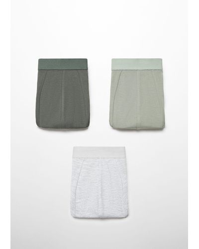 Mango 3-pack Cotton Boxers - Grey