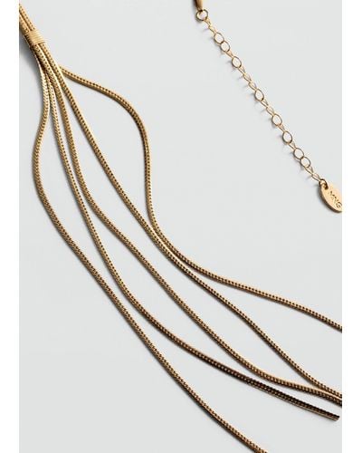 Mango Long Chain Necklace - White