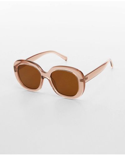 Mango Maxi-frame Sunglasses - White